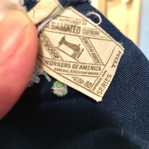 Vintage Gordon of Philadelphia Blue Floral skirt S - Picture 12 of 15